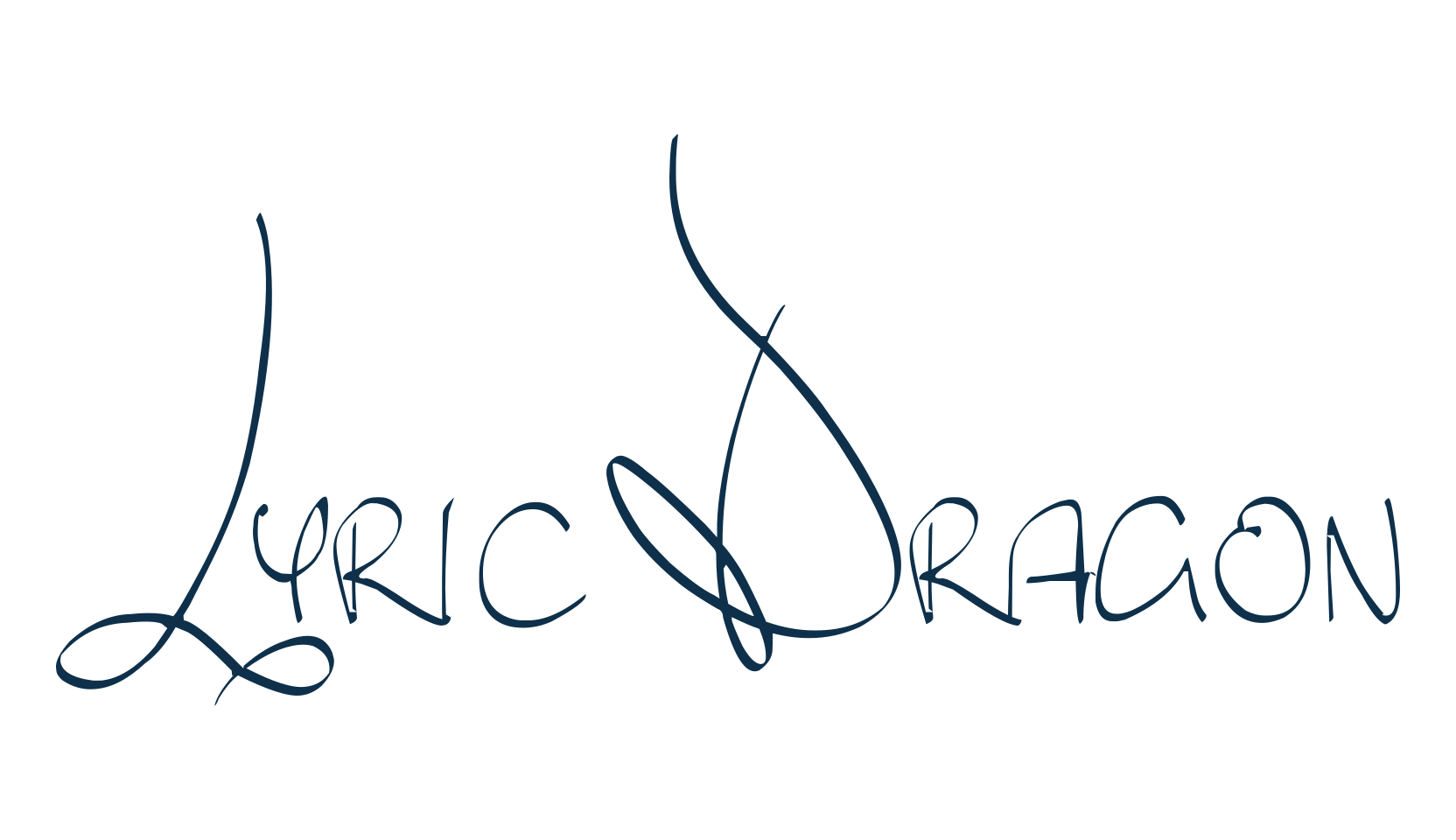 Lyric Dragon, various font preview