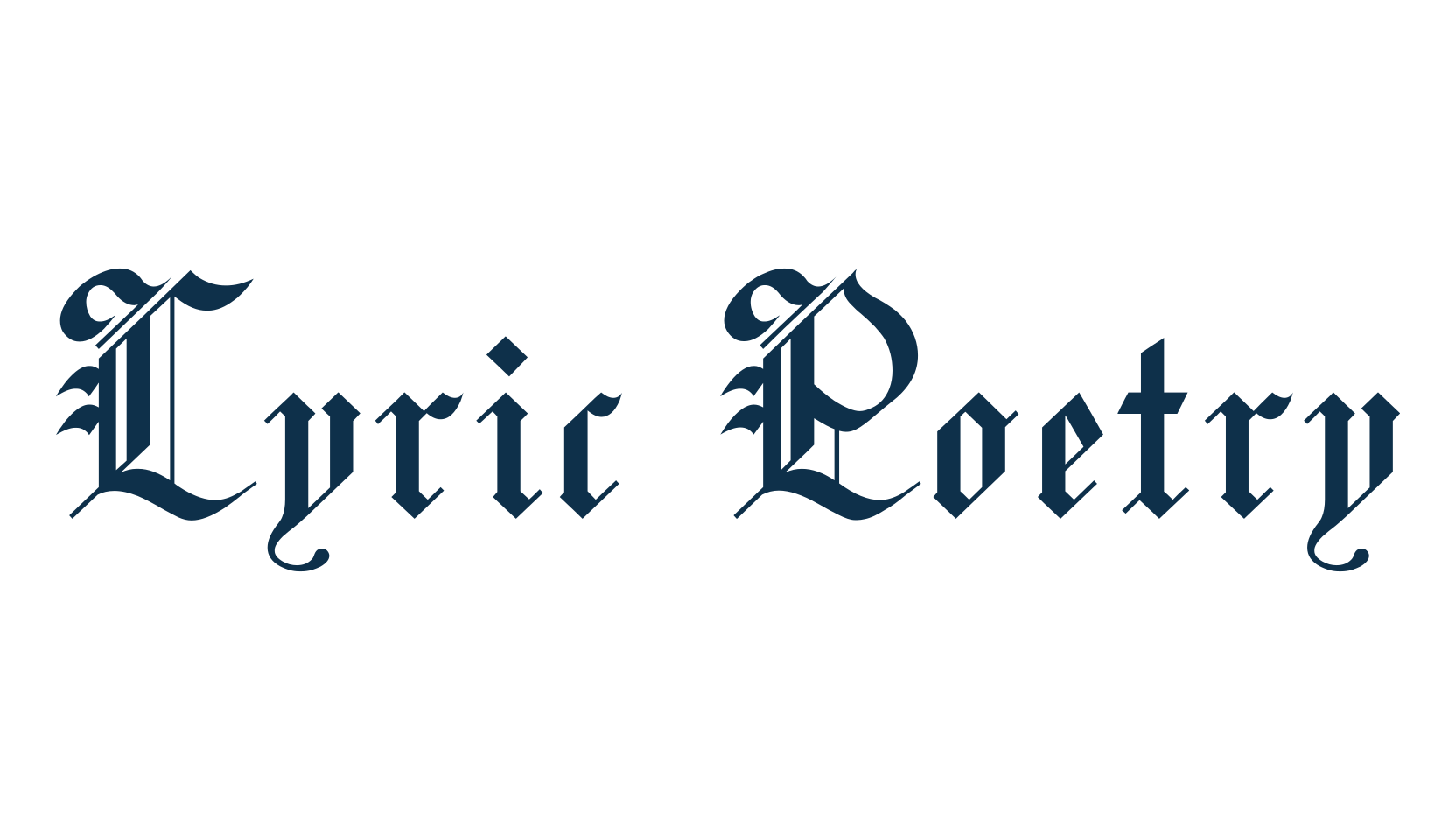 Lyric Poetry, gothic medieval font preview