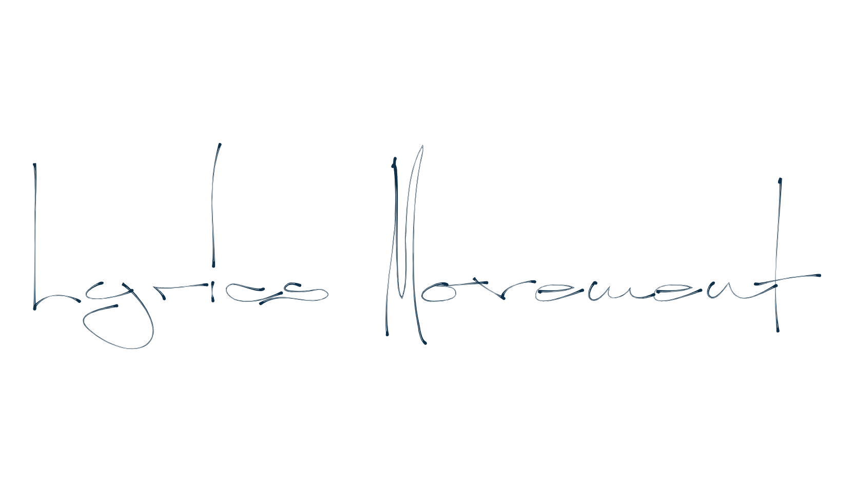 Lyrics Movement, script handwritten fancy decorative calligraphy font preview