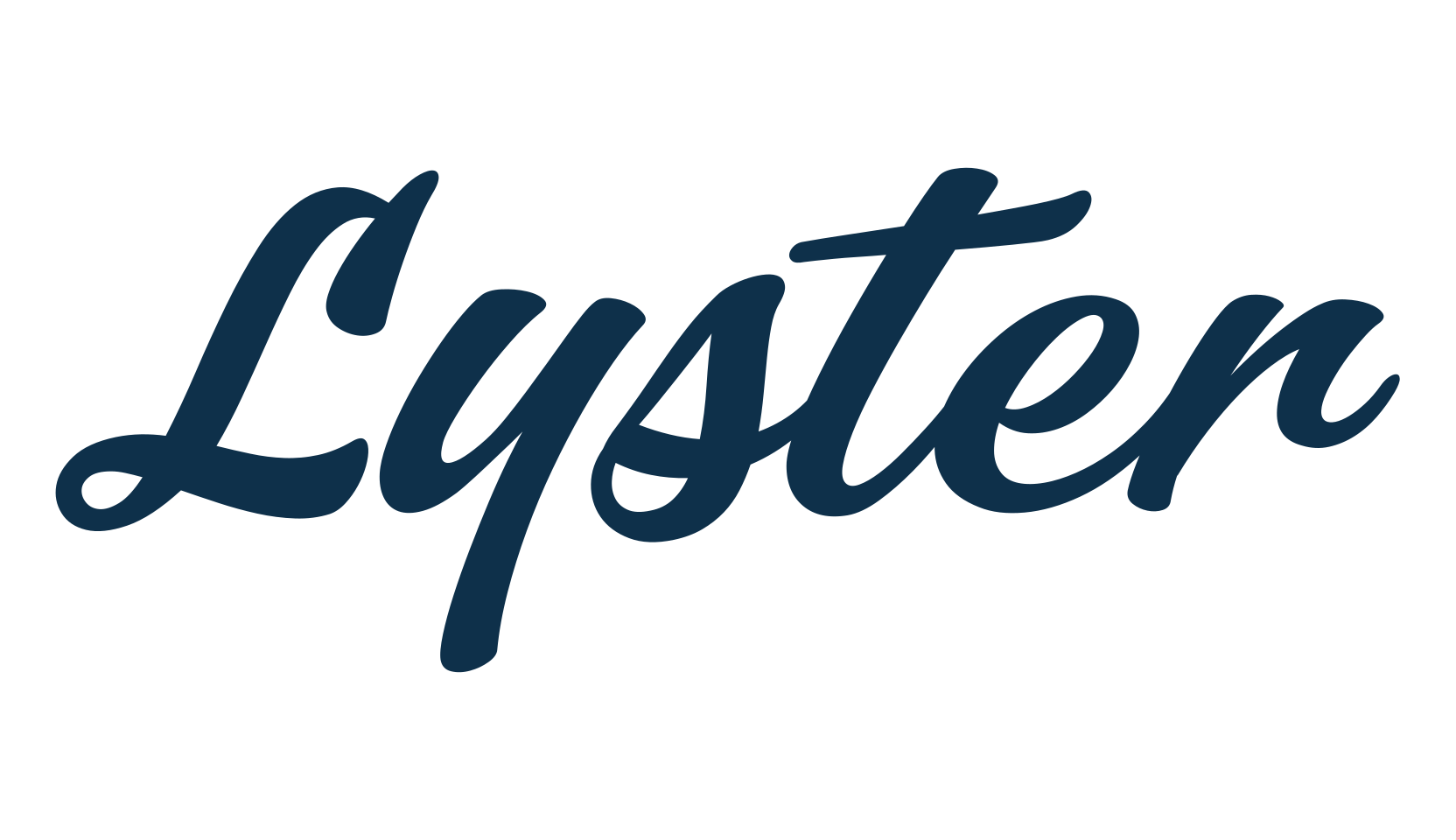 Lyster, calligraphy font preview