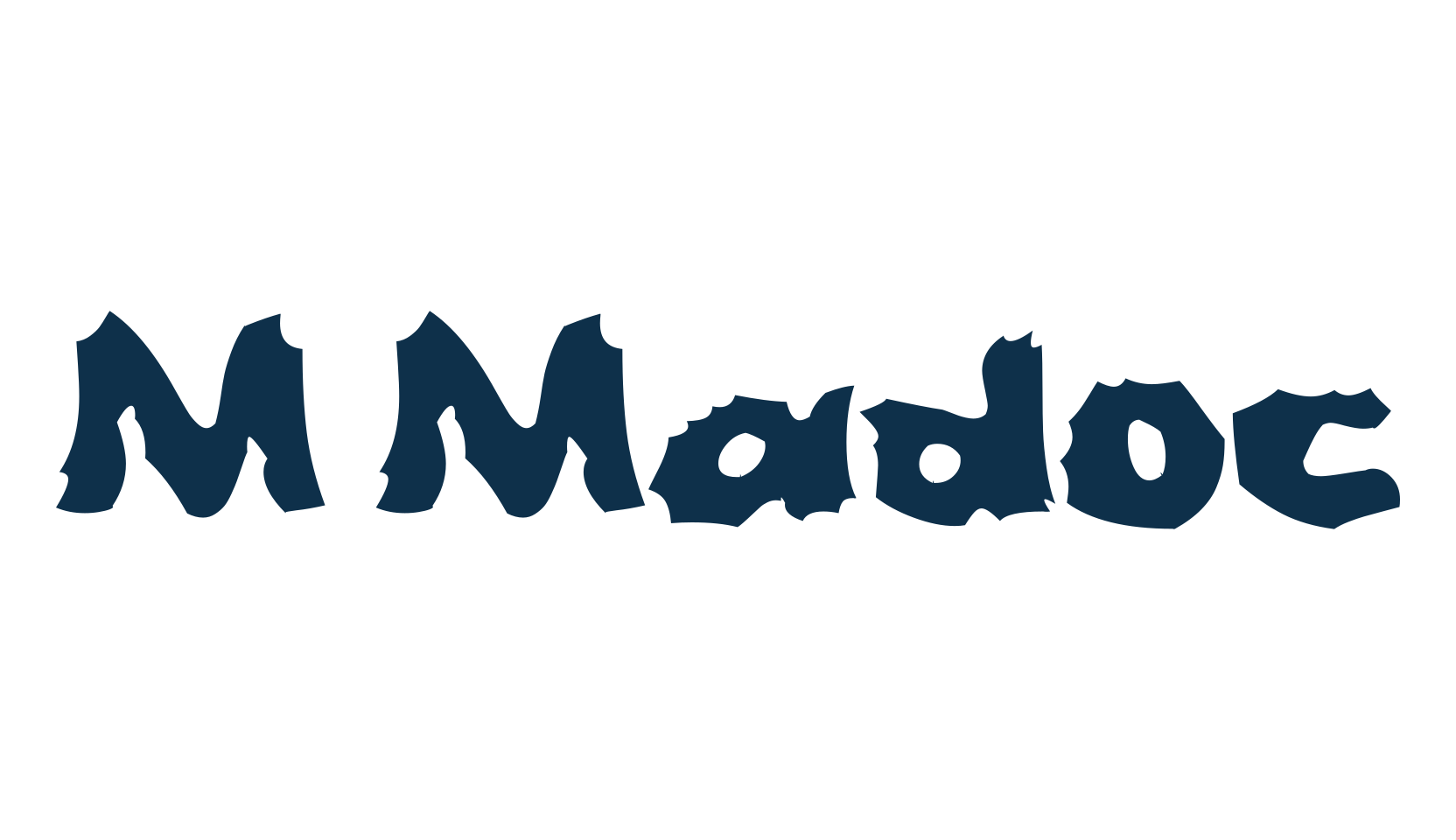M Madoc, various font preview