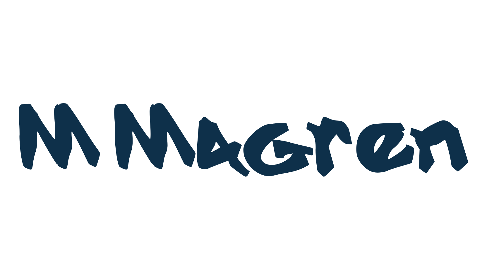 M Magren, graffiti font preview