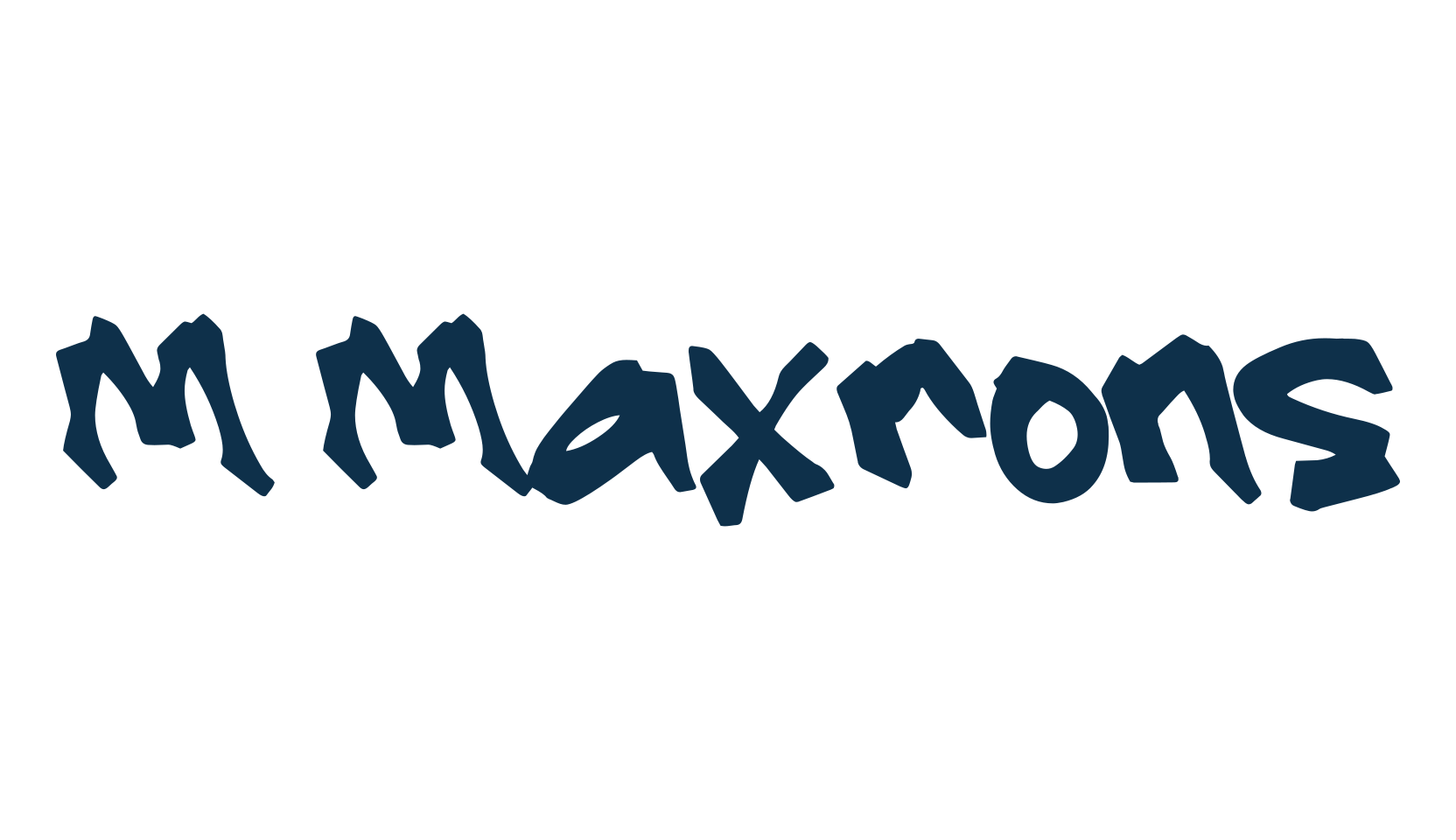 M Maxrons, graffiti font preview