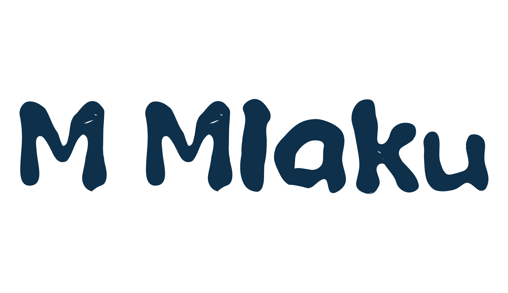 M Mlaku, fancy cartoon decorative font preview