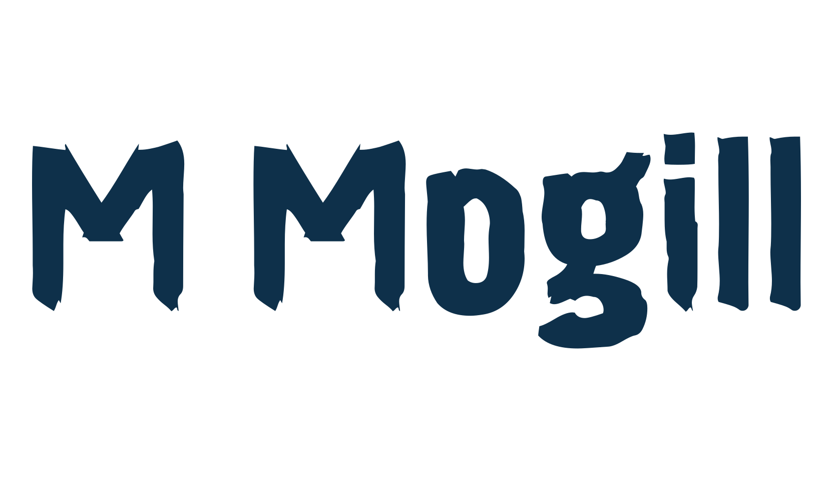 M Mogill, fancy various decorative font preview