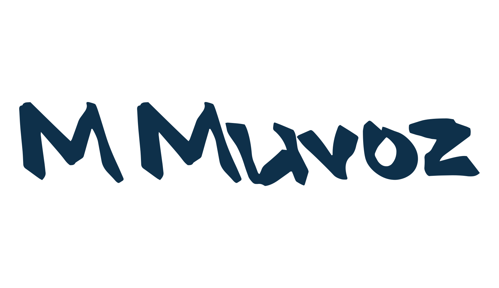 M Muvoz, script graffiti fancy decorative calligraphy font preview