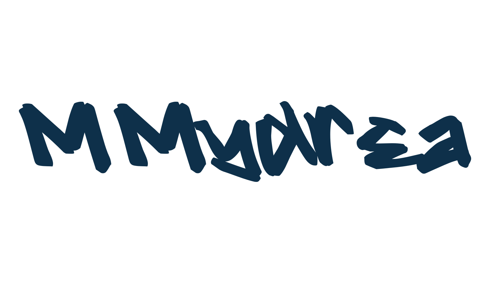 M Mydrea, graffiti font preview