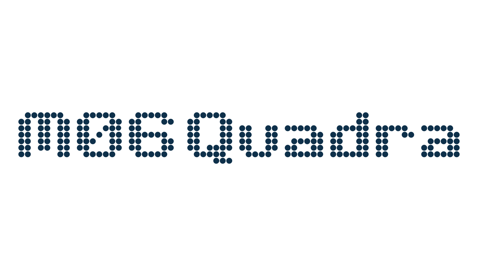 M06 Quadra, techno lcd sci-fi font preview