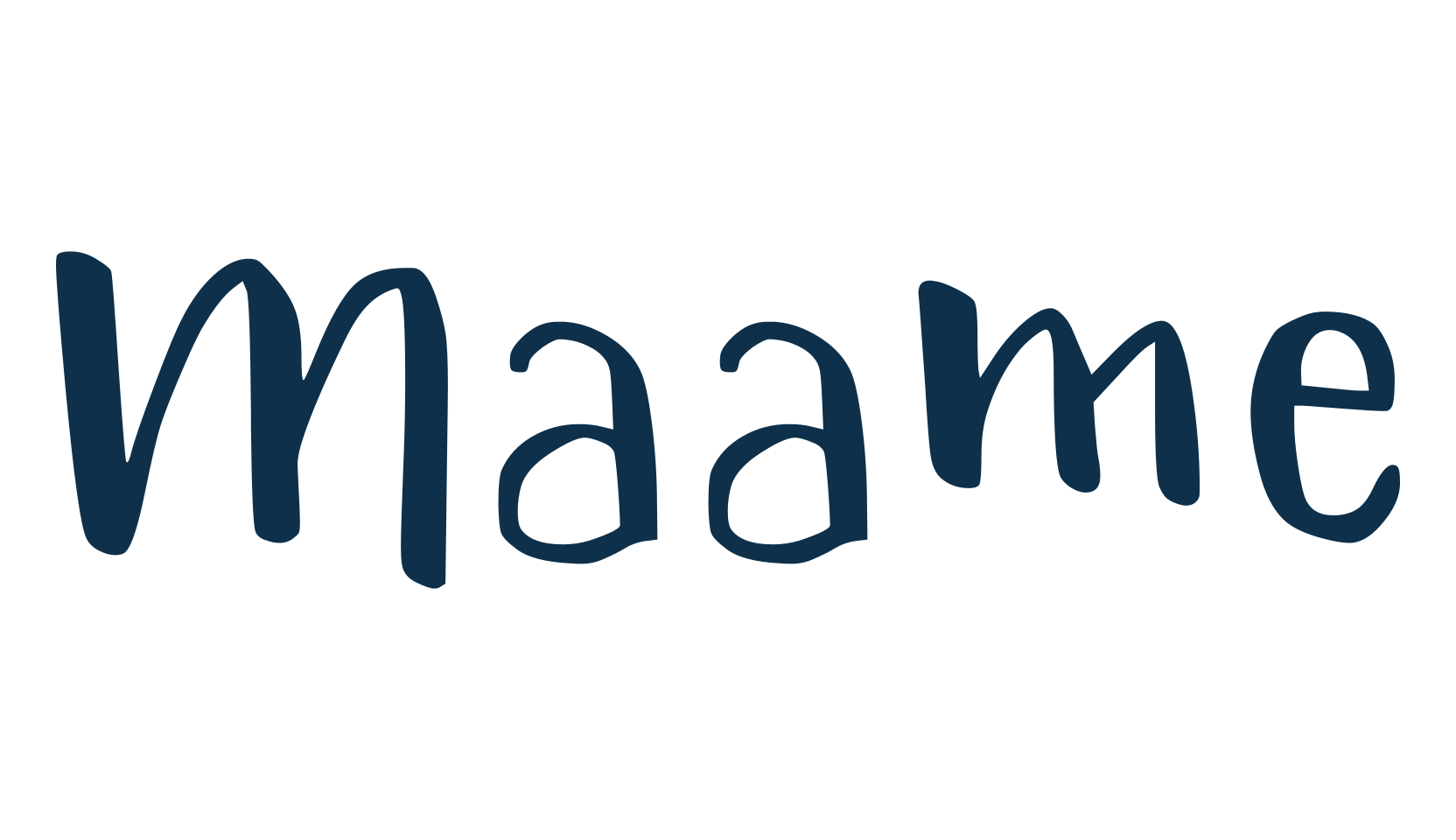Maame, script handwritten fancy decorative calligraphy font preview