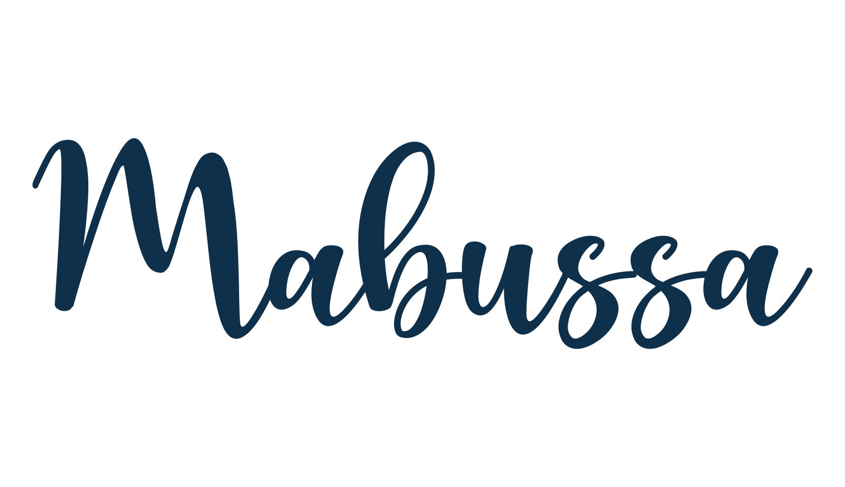 Mabussa, calligraphy font preview