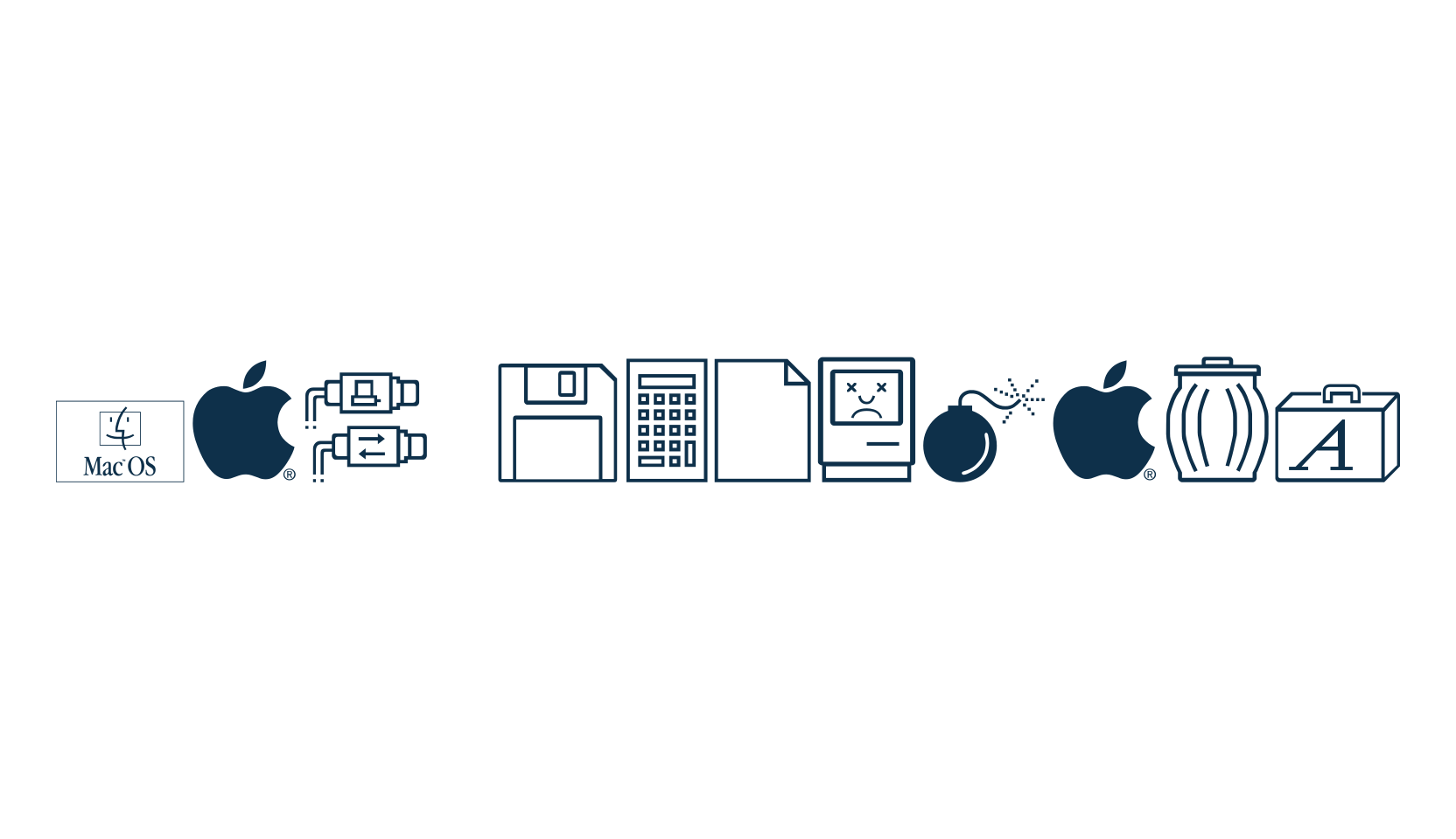Mac Dingbats, fancy decorative font preview