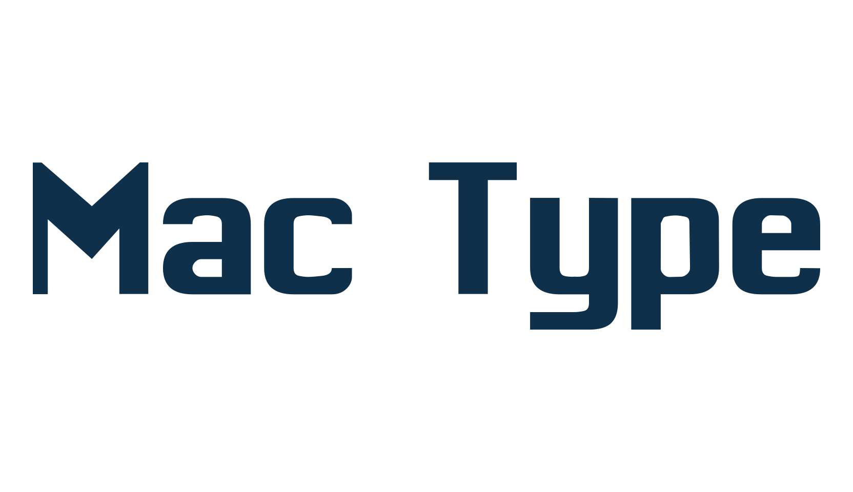Mac Type, sans serif font preview