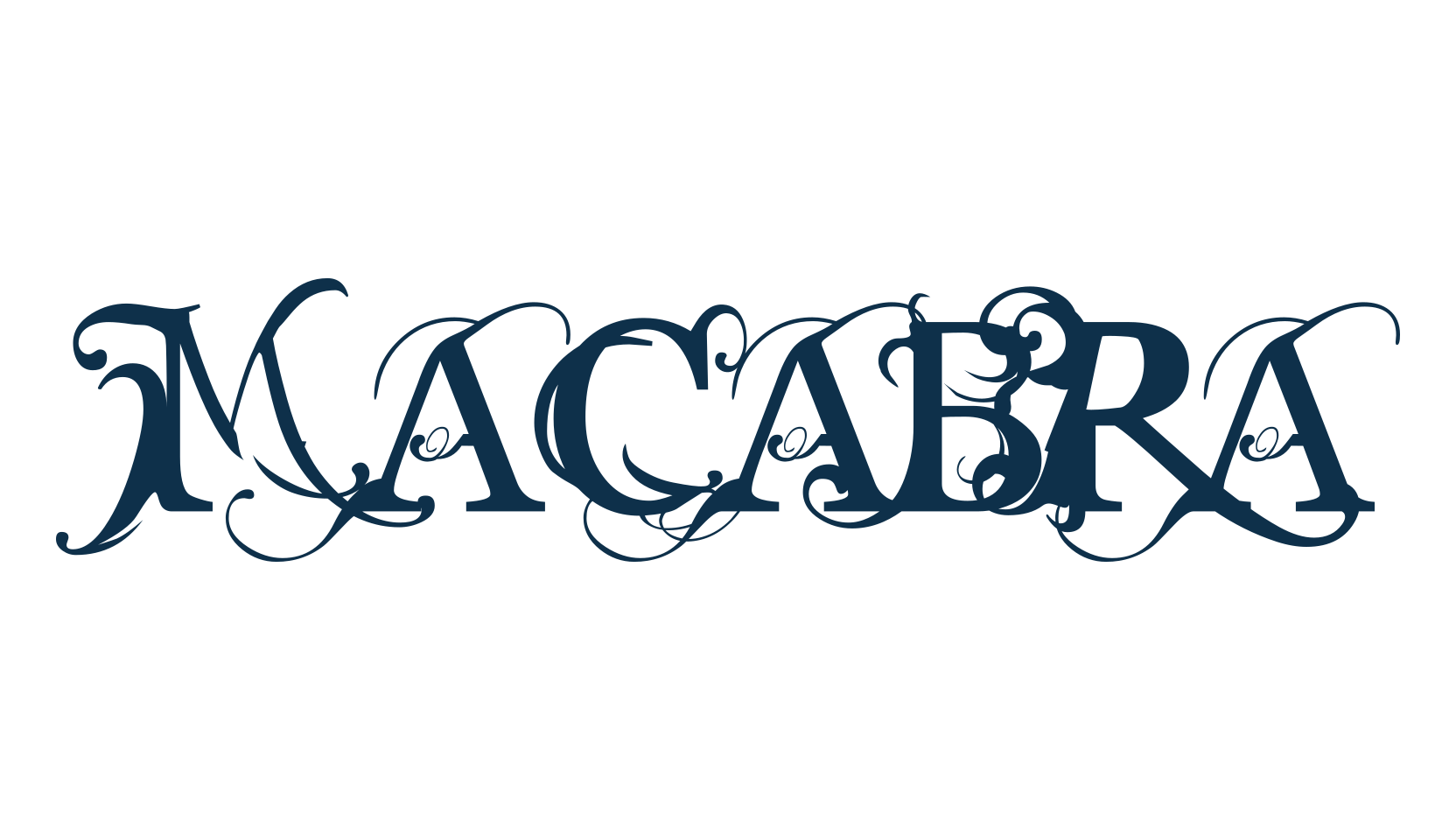 Macabra, fancy various gothic font preview