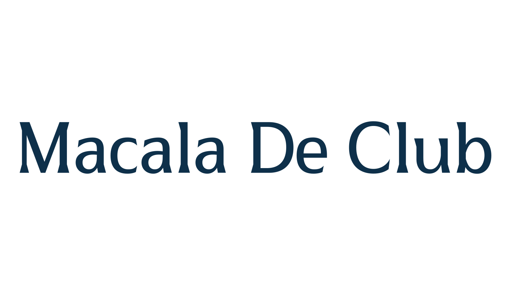 Macala De Club, serif font preview
