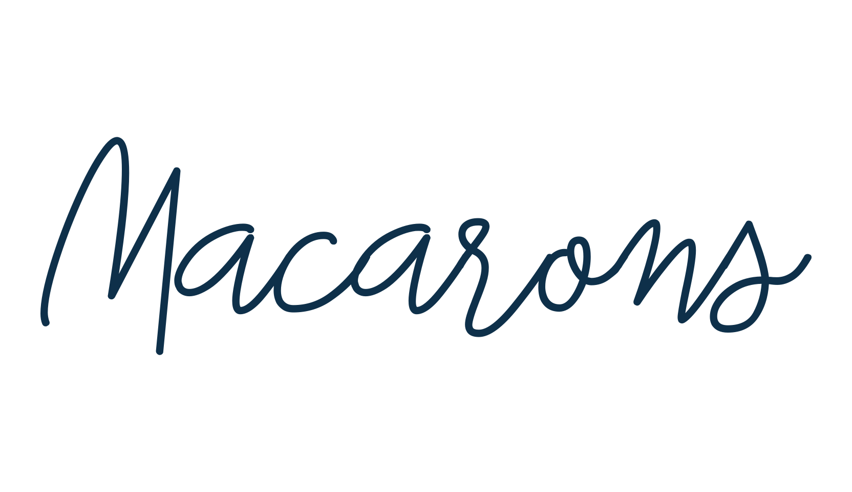 Macarons, script handwritten fancy decorative calligraphy font preview