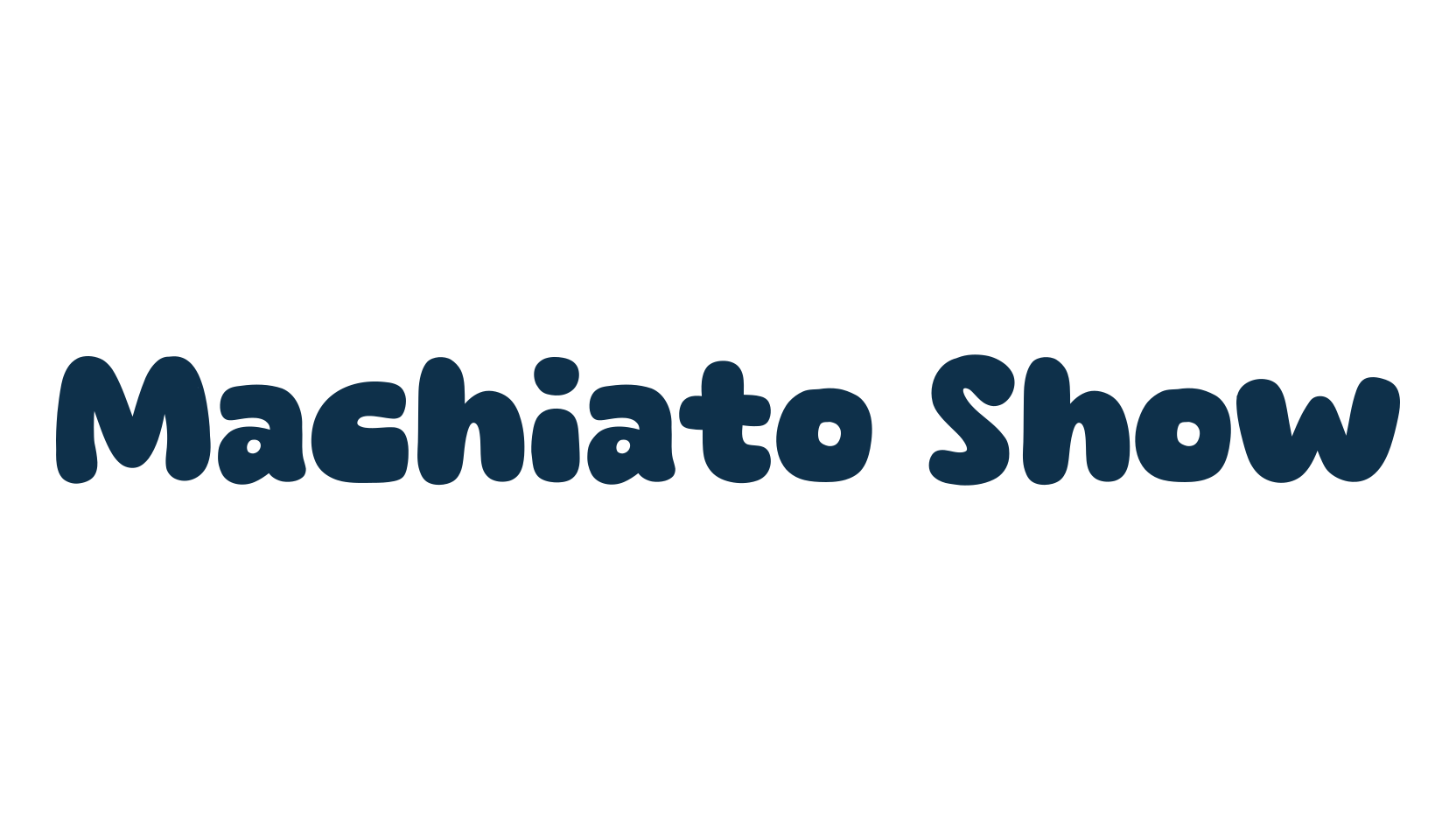 Machiato Show, fancy cartoon decorative font preview