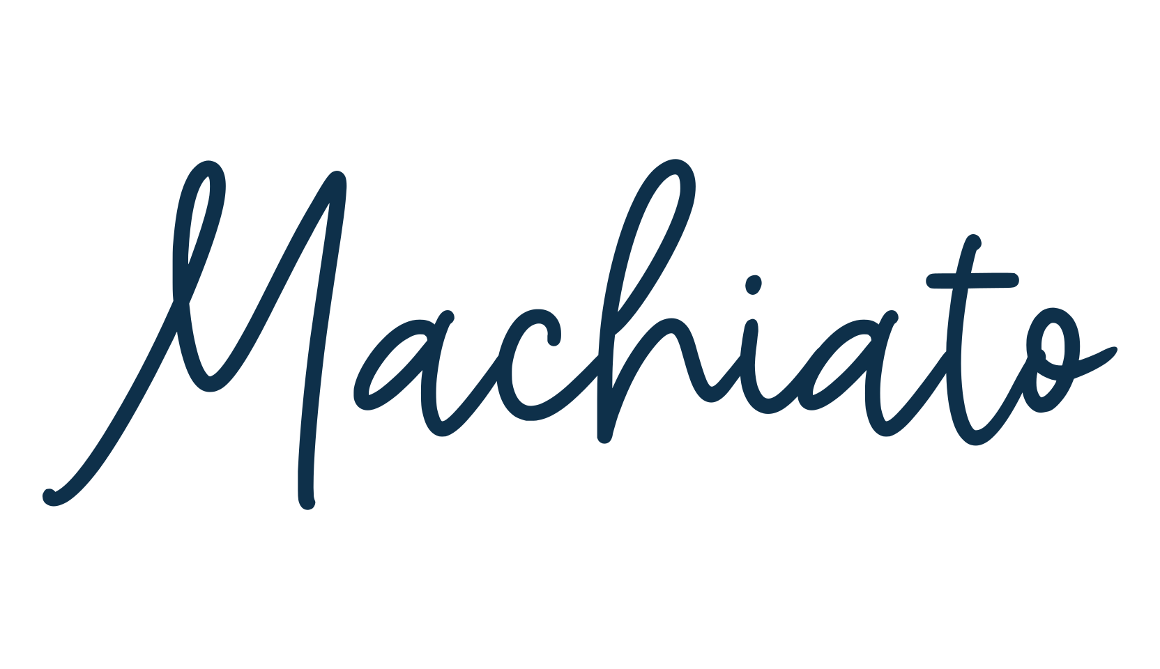 Machiato, script handwritten fancy decorative calligraphy font preview