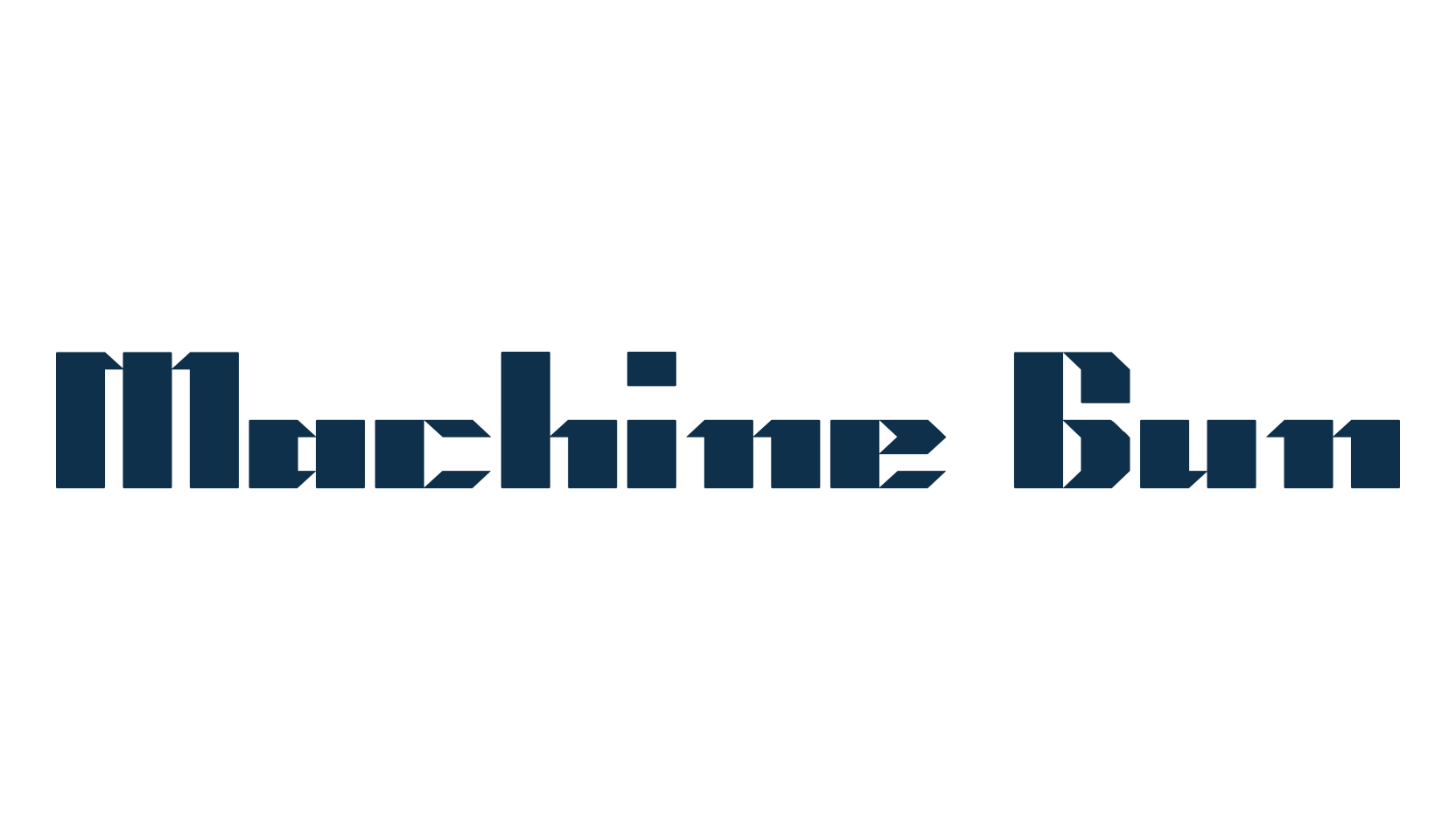 Machine Gun, fancy various techno sci-fi font preview
