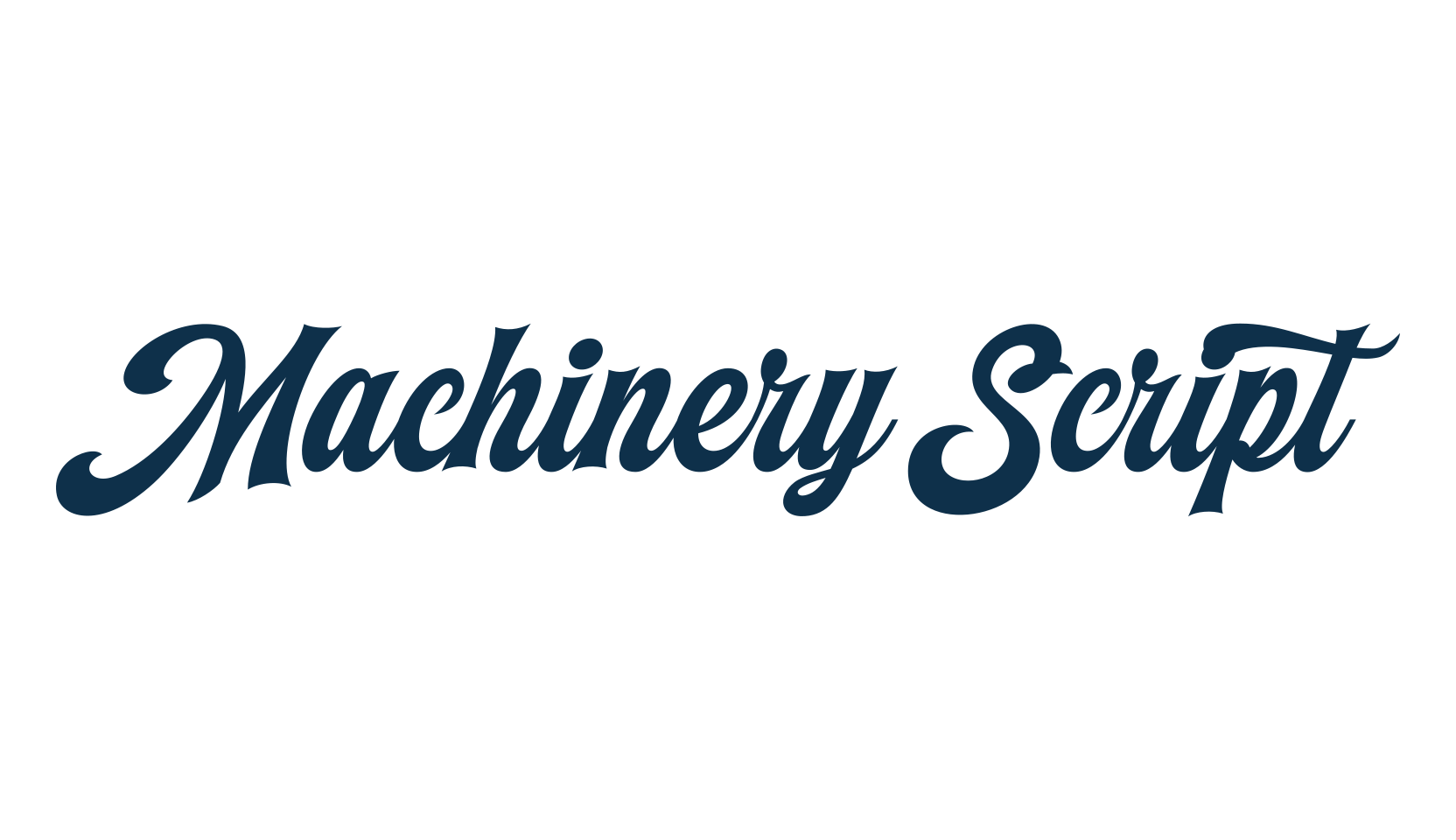 Machinery Script, fancy old school decorative script calligraphy font preview