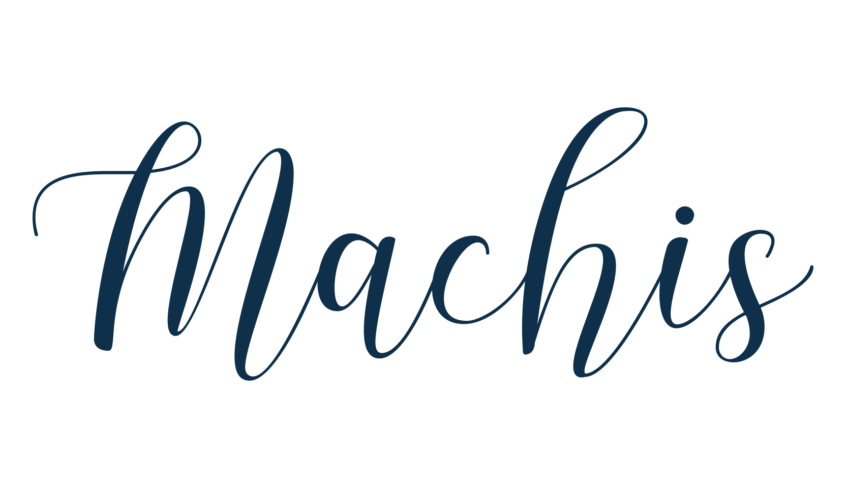 Machis, calligraphy font preview