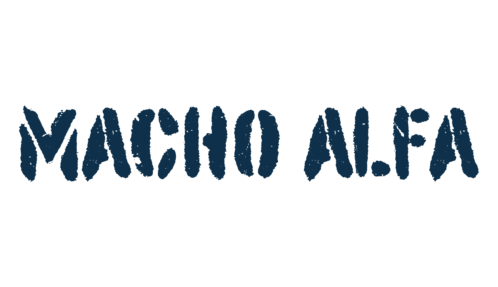 Macho Alfa, stencil, army font preview