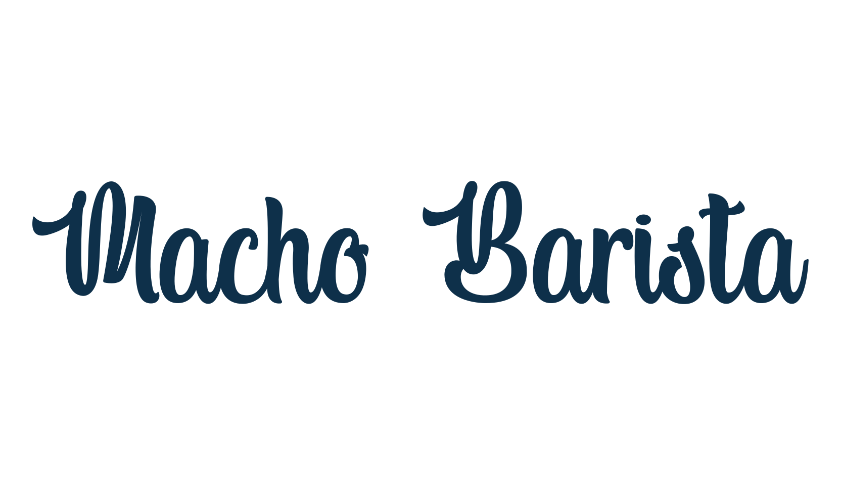 Macho Barista, fancy decorative font preview
