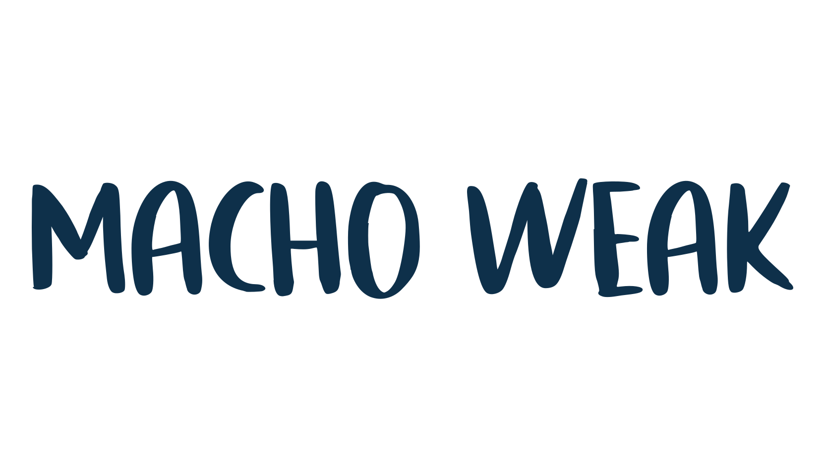 Macho Weak, script brush fancy decorative calligraphy font preview