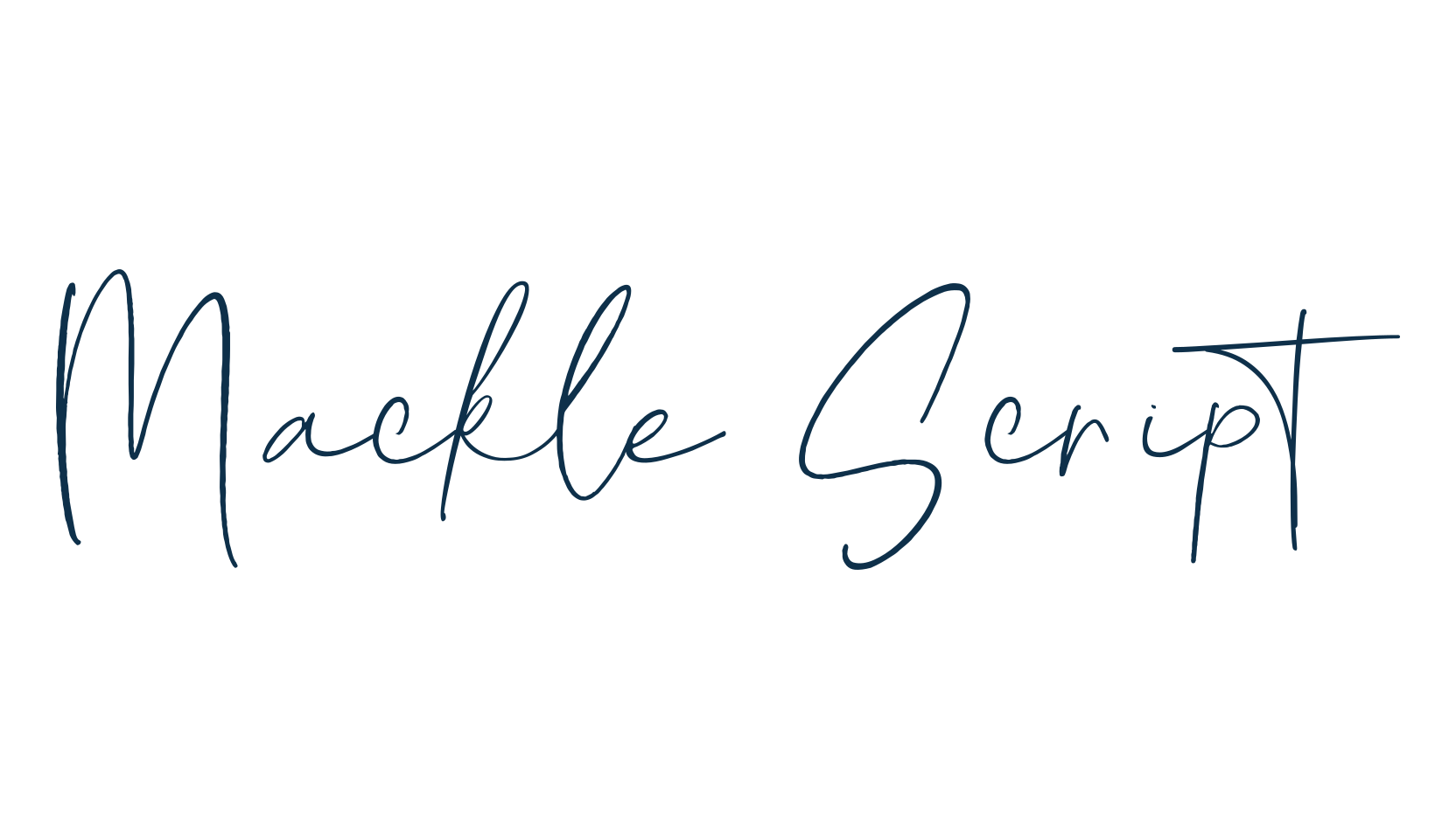 Mackle Script, handwriting font preview
