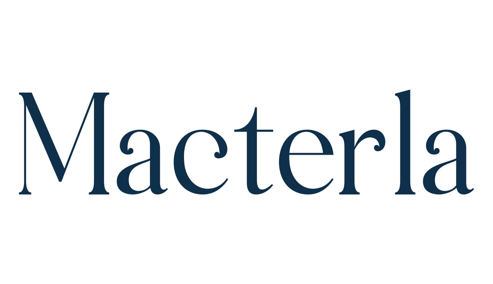 Macterla, basic serif font preview