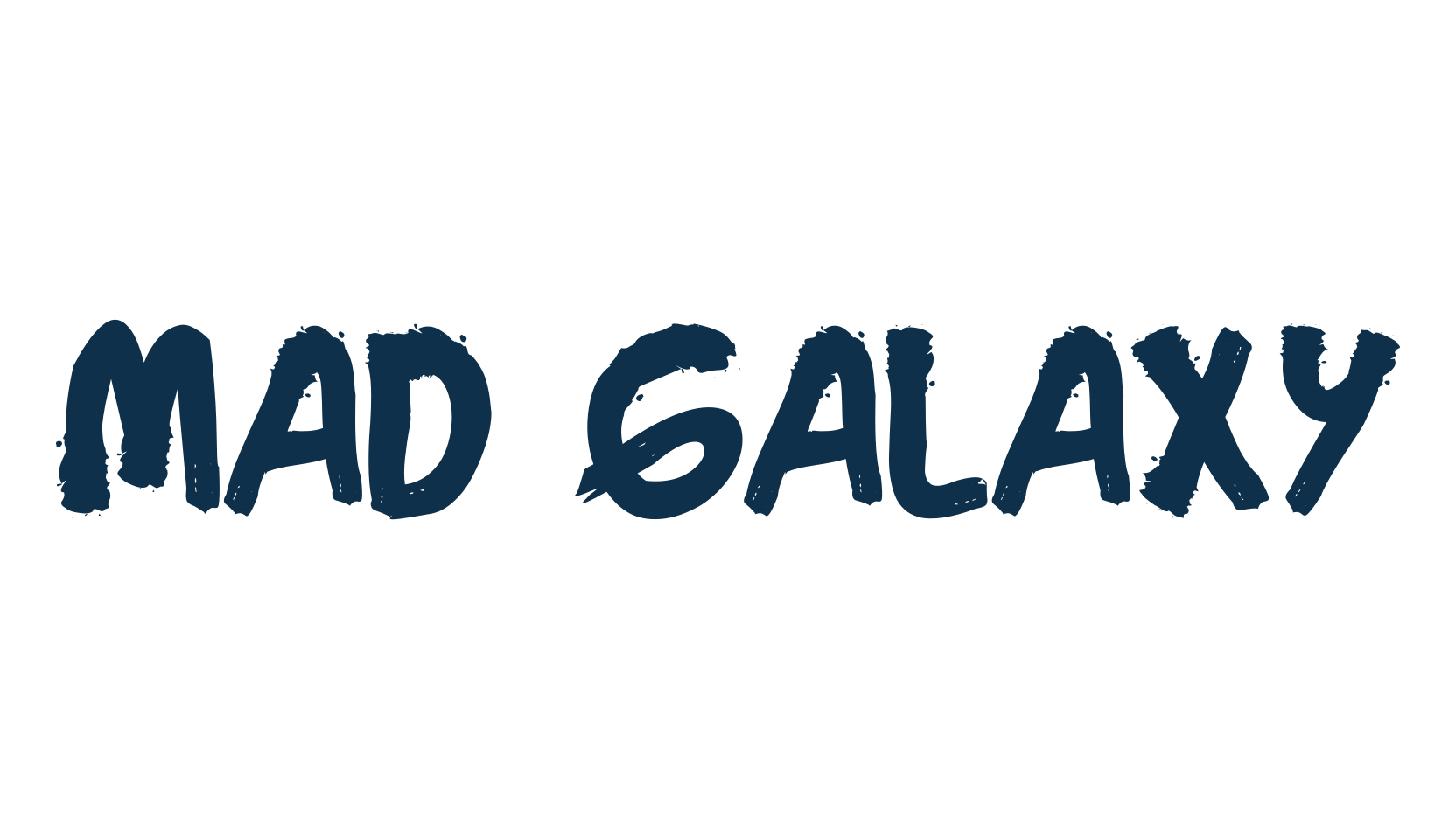 Mad Galaxy, brush font preview