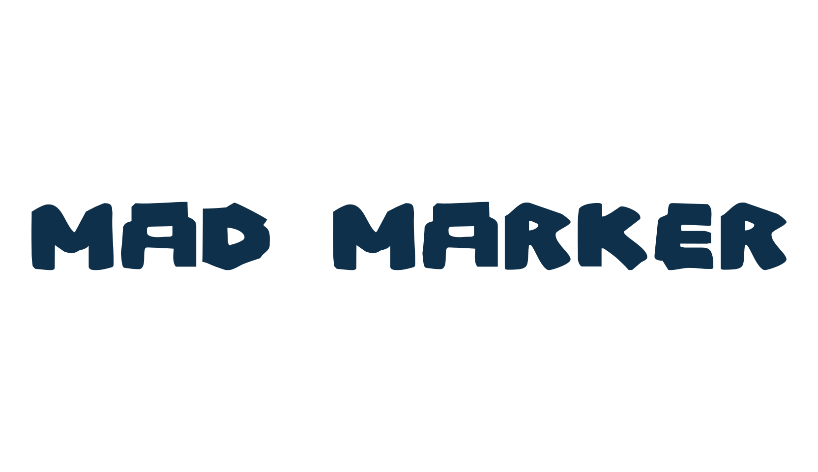 Mad Marker, fancy cartoon decorative font preview