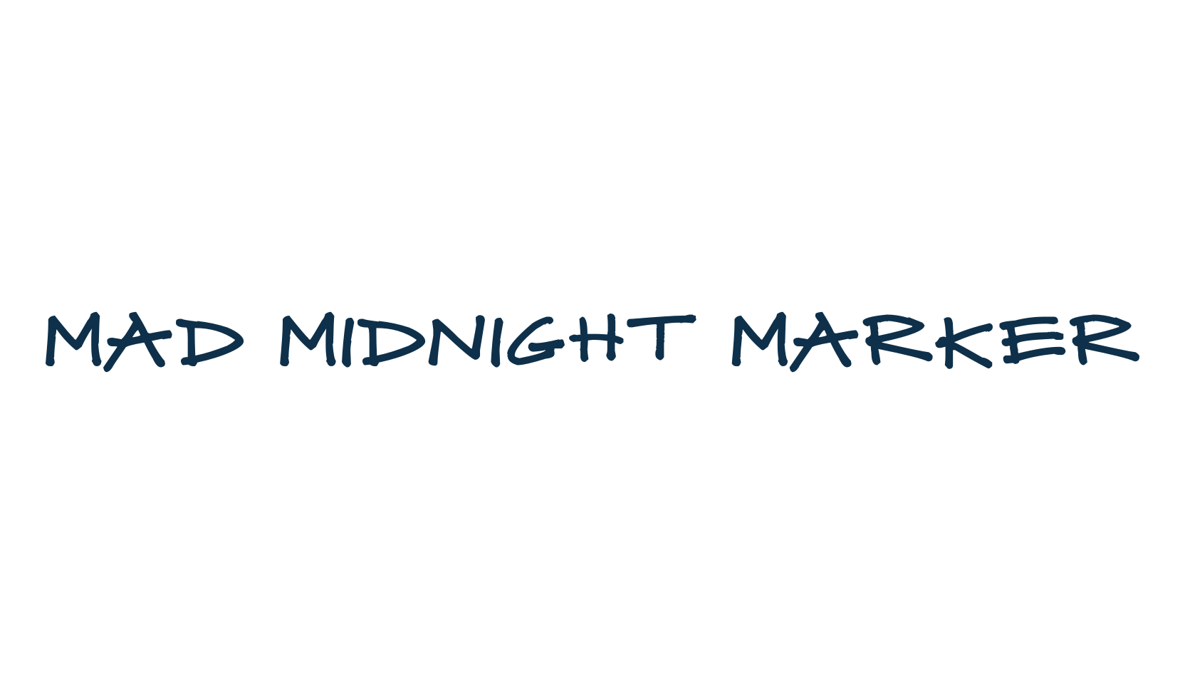 Mad Midnight Marker, fancy cartoon decorative comic font preview