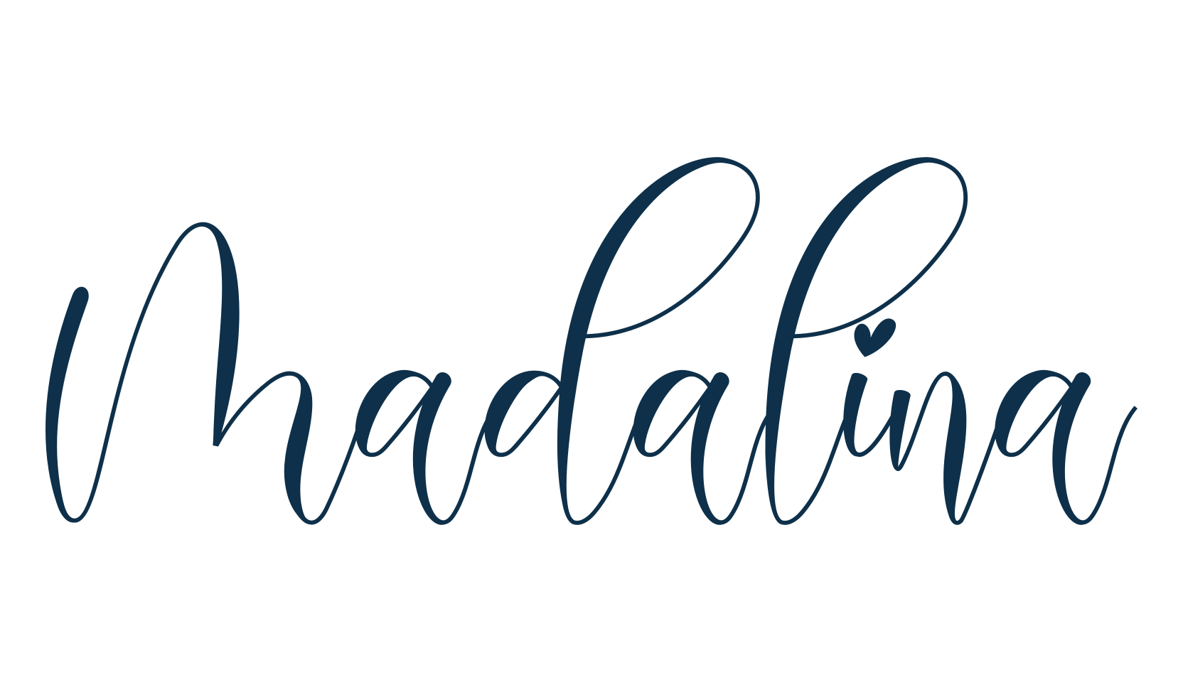 Madalina, script calligraphy fancy decorative font preview