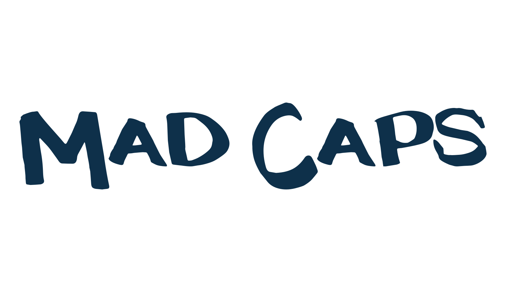 Mad Caps, cartoon font preview