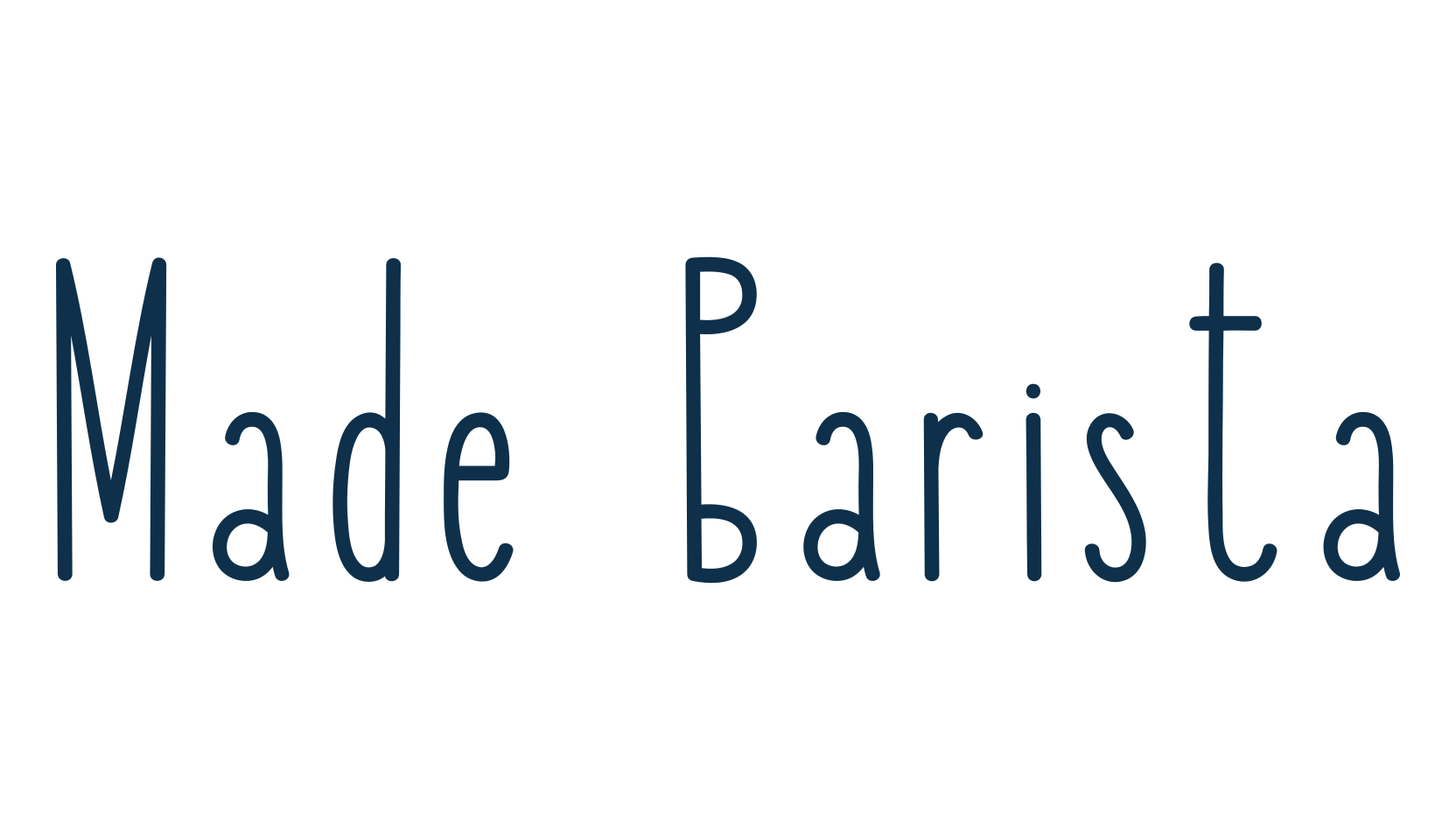 Made Barista, fancy various decorative script calligraphy font preview
