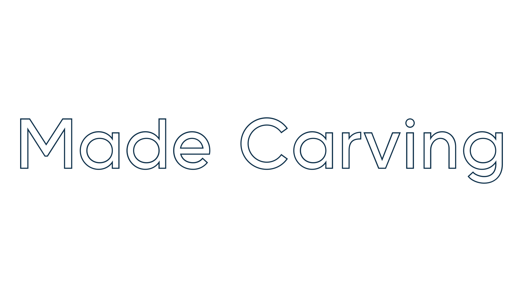 Made Carving, basic sans serif font preview