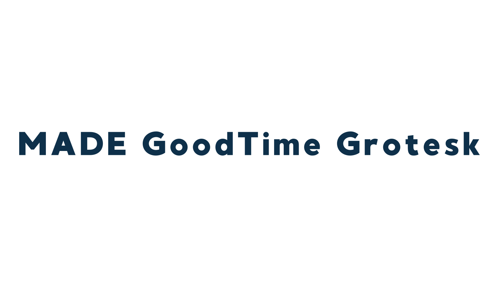 MADE GoodTime Grotesk, basic sans serif font preview