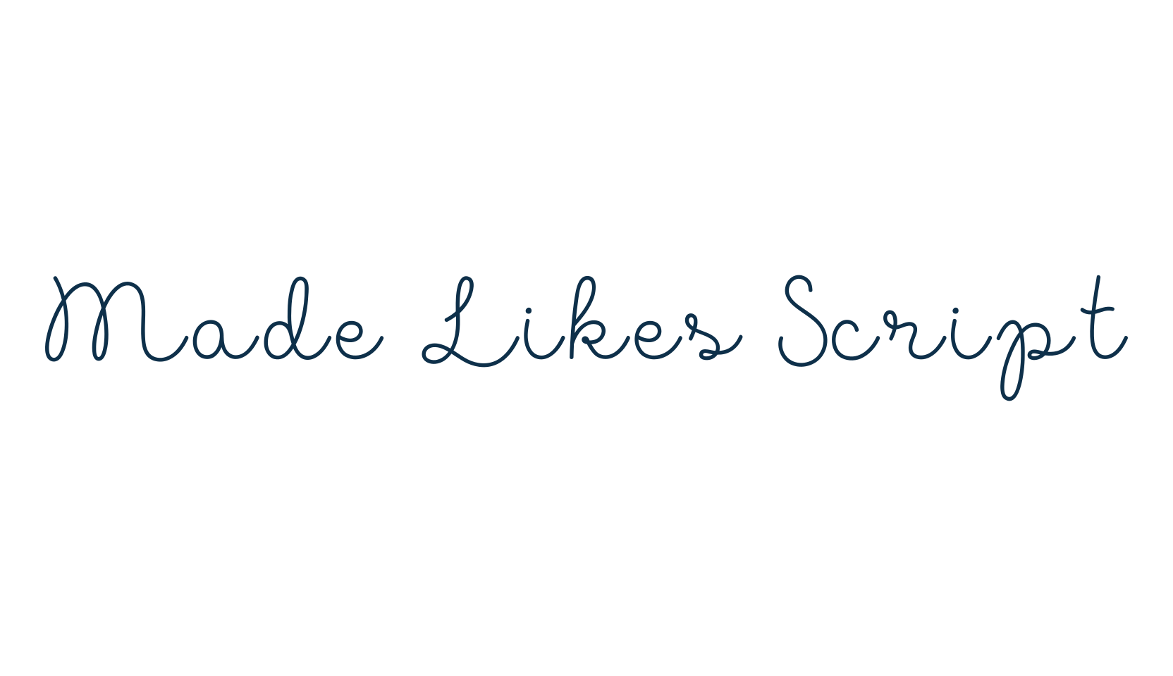 Made Likes Script, script handwritten fancy decorative calligraphy font preview