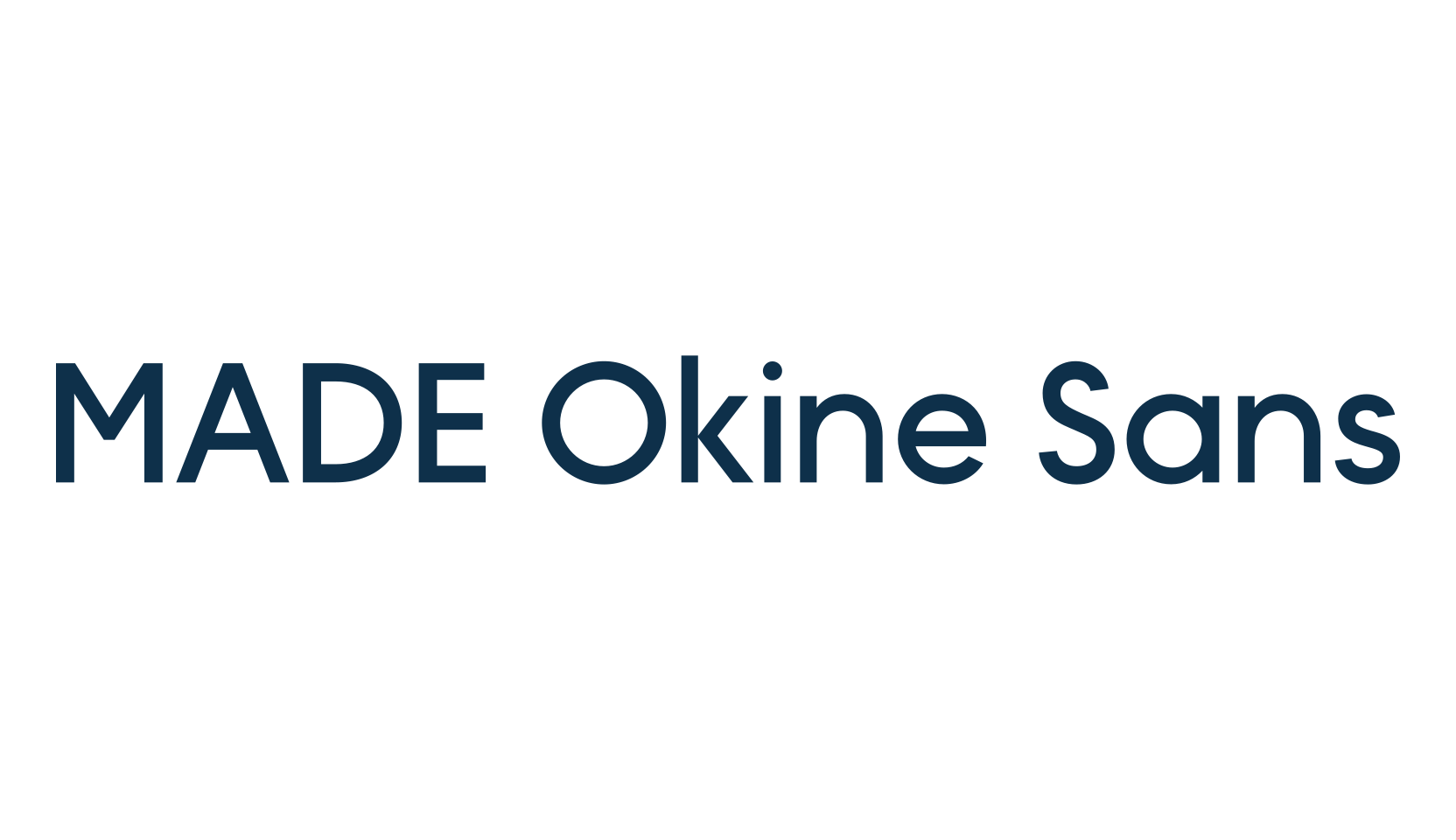 MADE Okine Sans, basic sans serif font preview