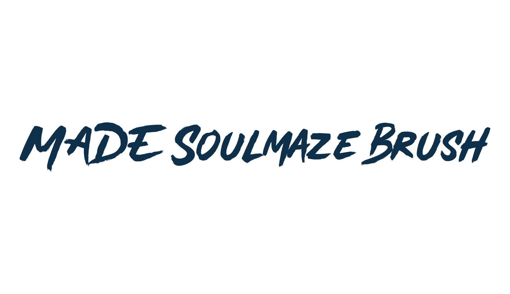 MADE Soulmaze Brush, brush font preview