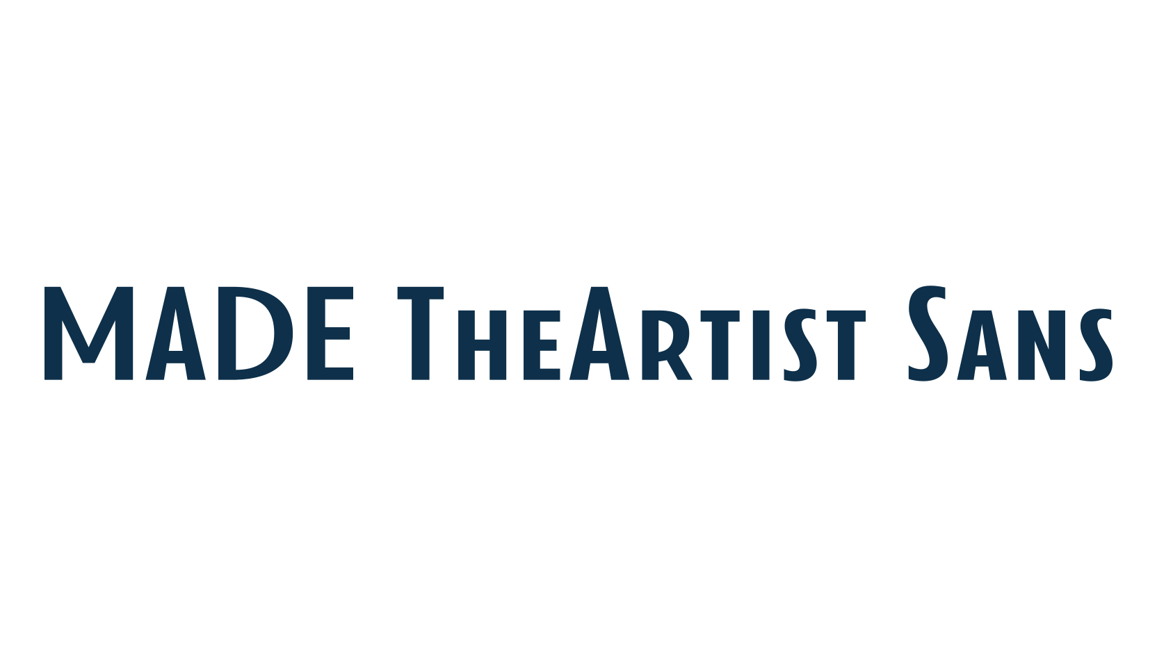 MADE TheArtist Sans, basic sans serif font preview