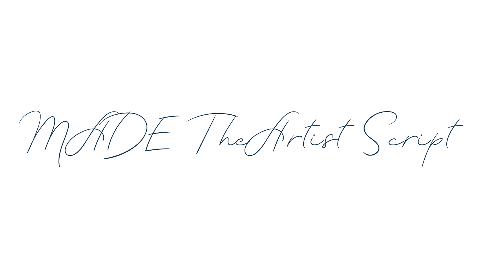MADE TheArtist Script, handwriting font preview