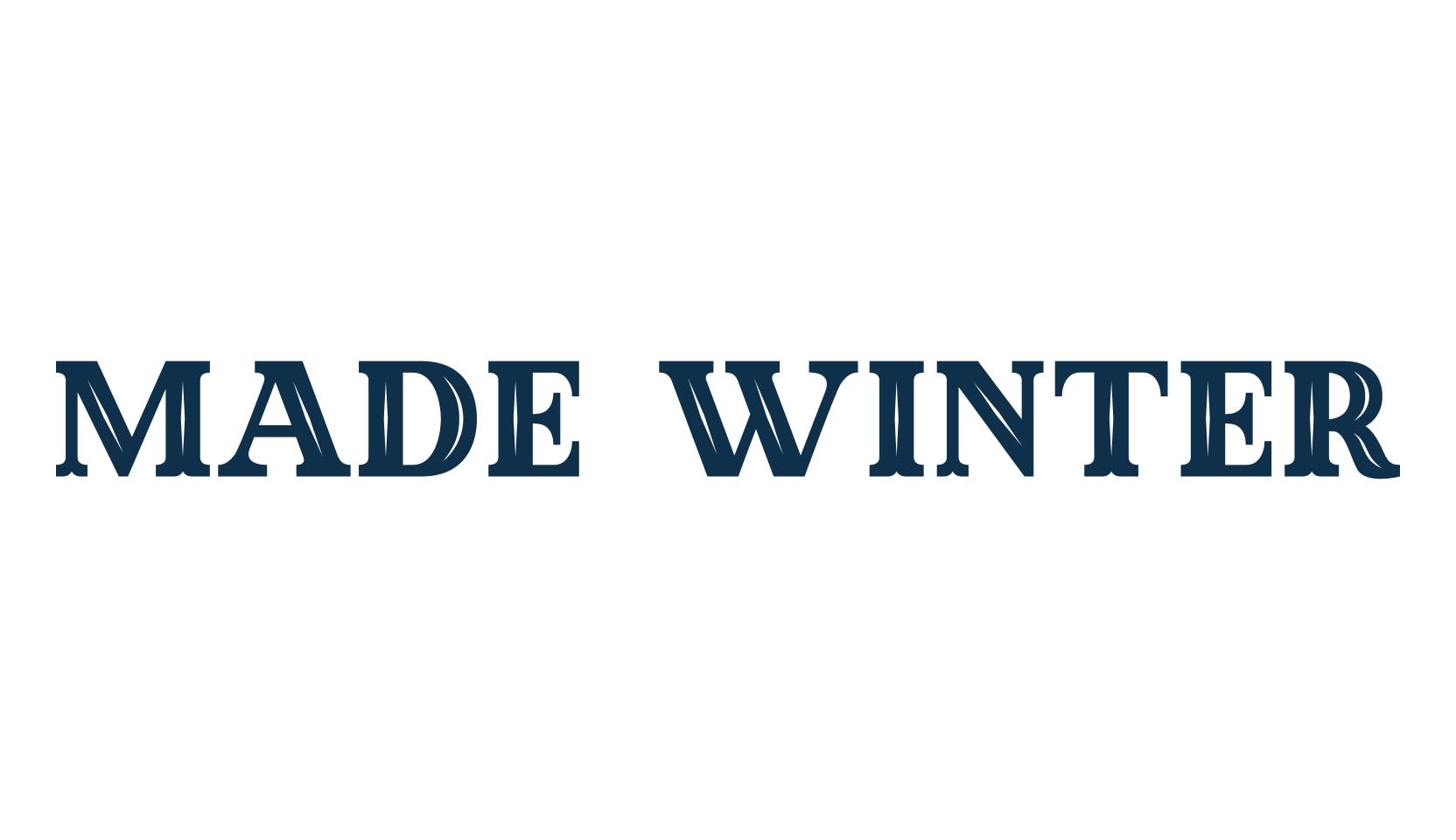 MADE Winter, basic serif font preview