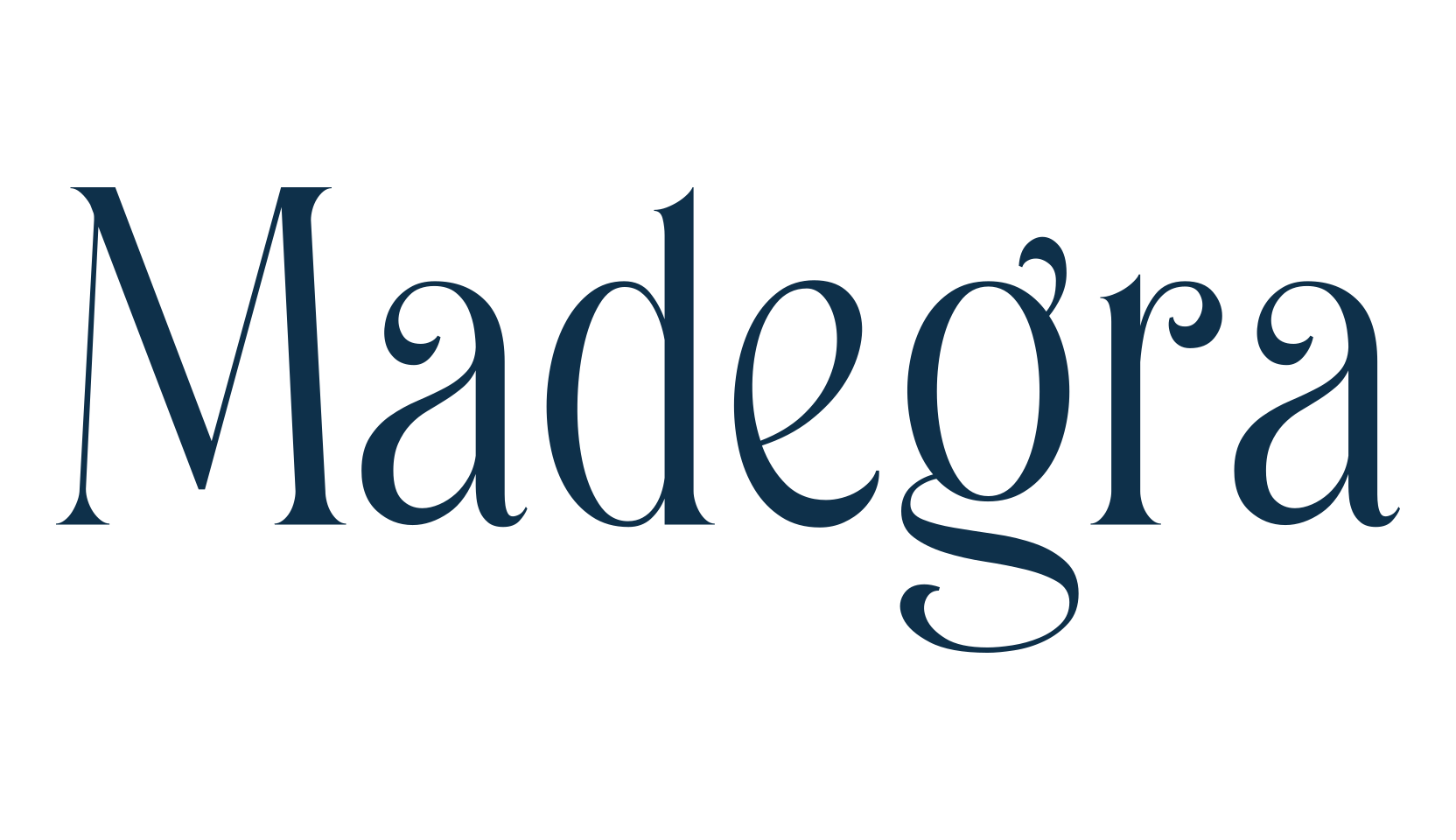 Madegra, serif font preview