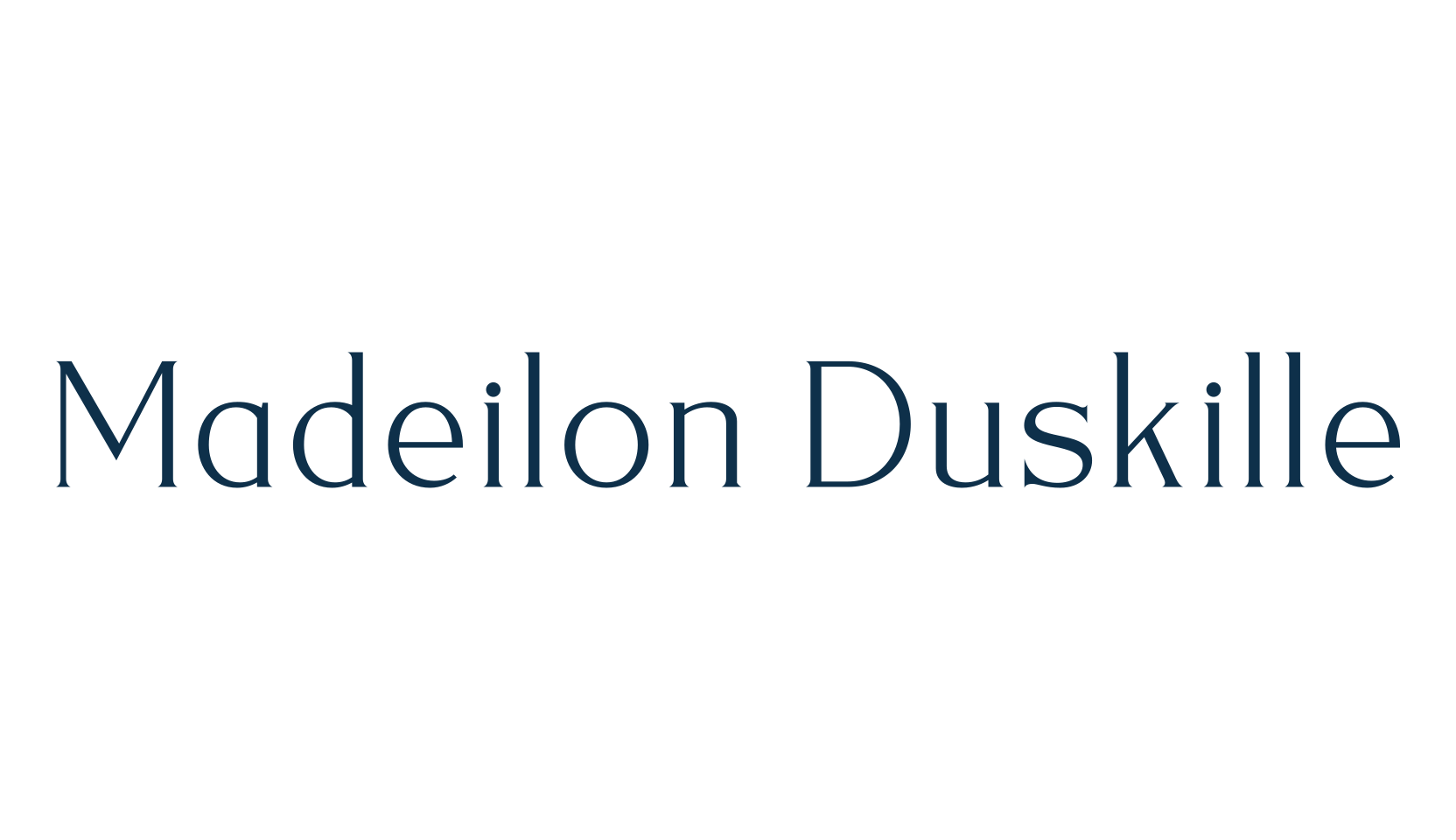 Madeilon Duskille, serif font preview