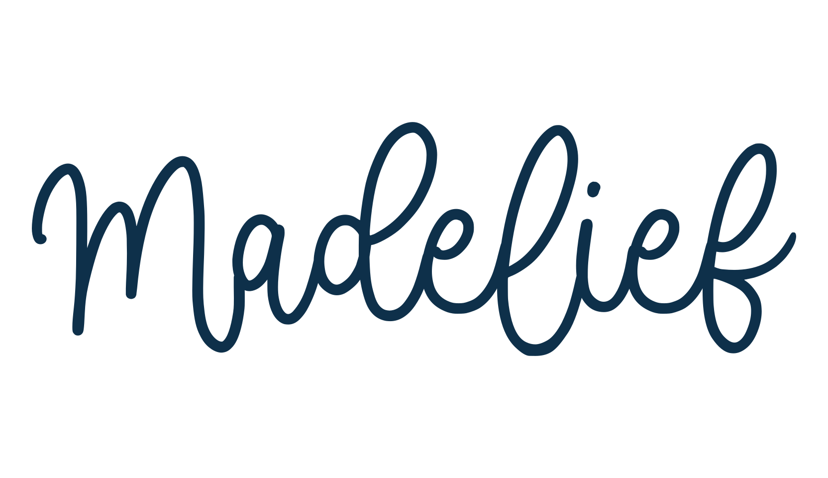 Madelief, script handwritten fancy decorative calligraphy font preview