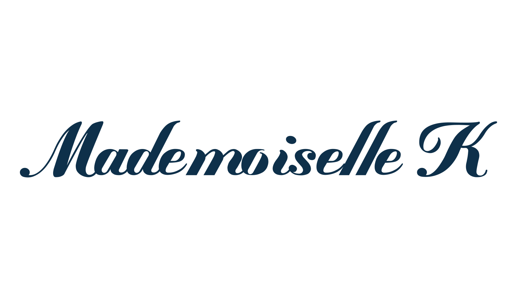 Mademoiselle K, script calligraphy fancy decorative font preview