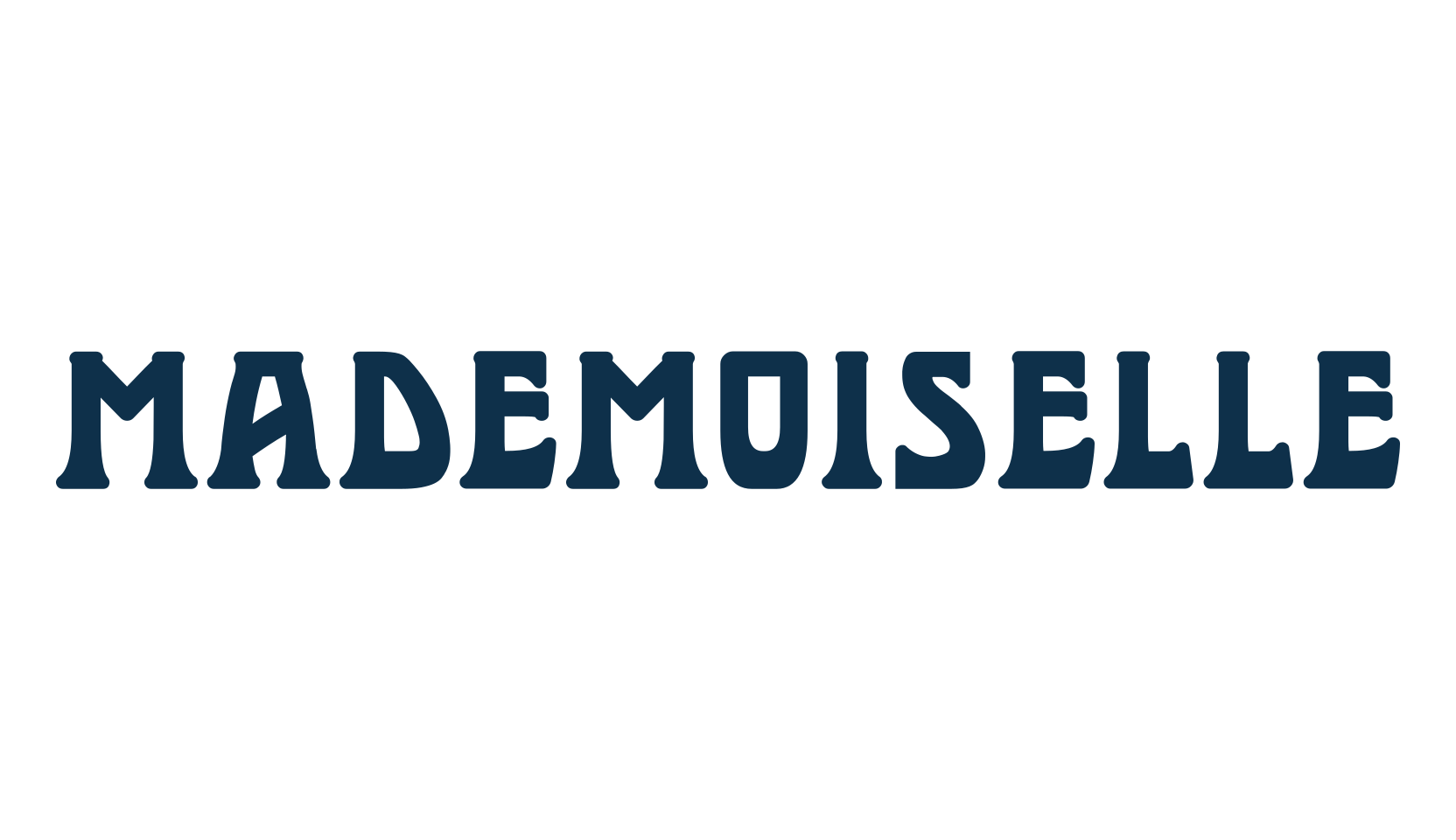 Mademoiselle, fancy retro decorative font preview