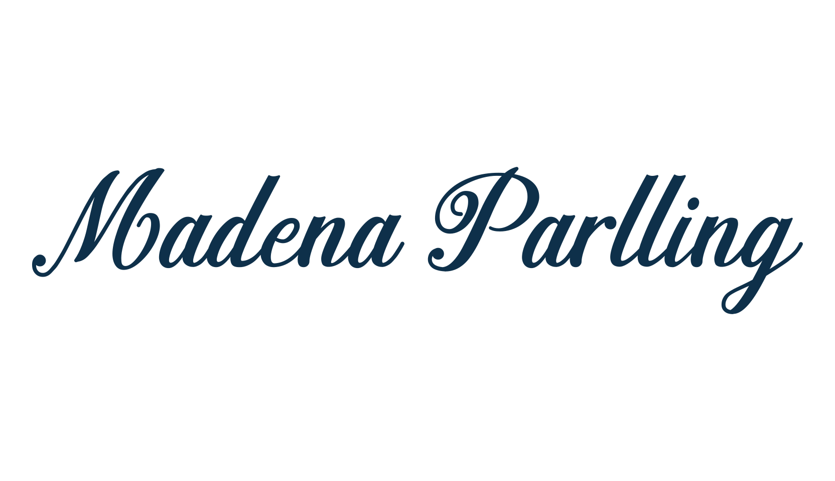 Madena Parlling, calligraphy font preview