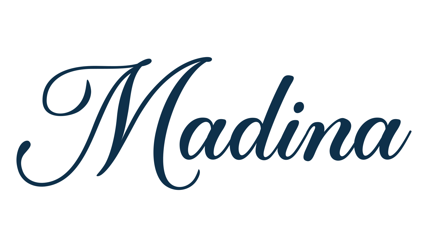 Madina (madina), script calligraphy fancy decorative font preview